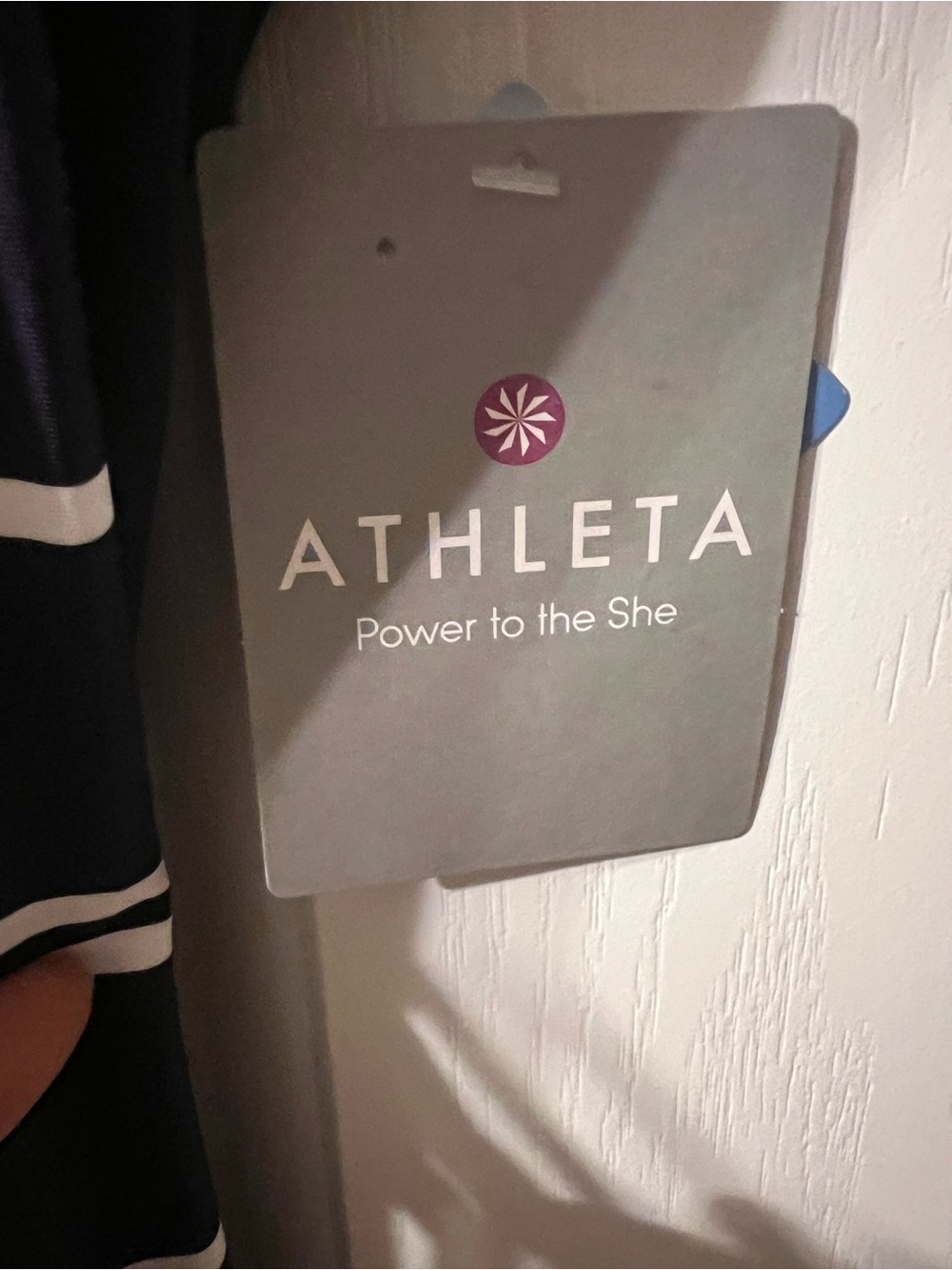 Athleta Striped Navy and Royal Blue Tank Dress - Picture 6 of 7